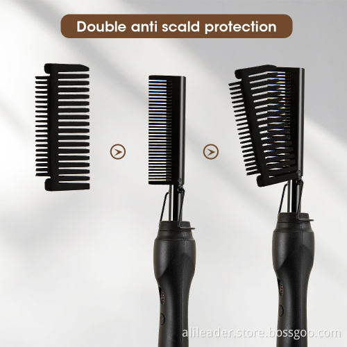 Electric Heat Pressing Straightening Hot Comb For Hair
